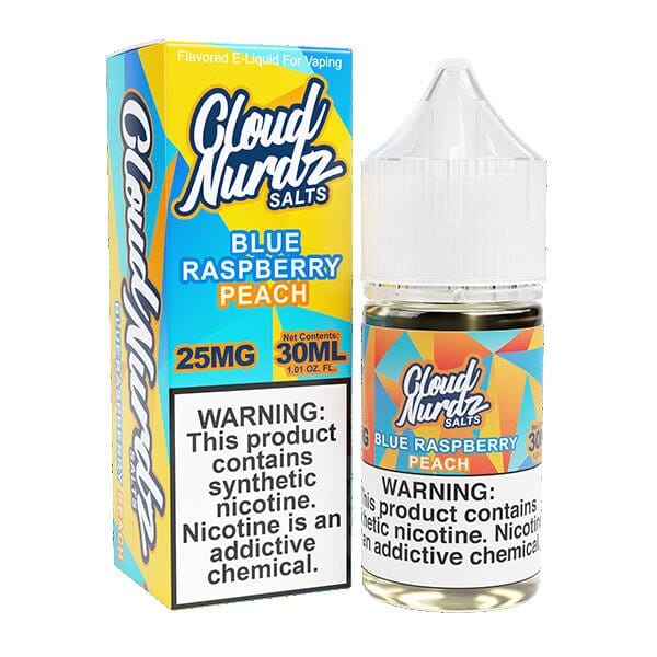 Peach de zmeură albastră de cloud nurdz tfn săruri 30 ml