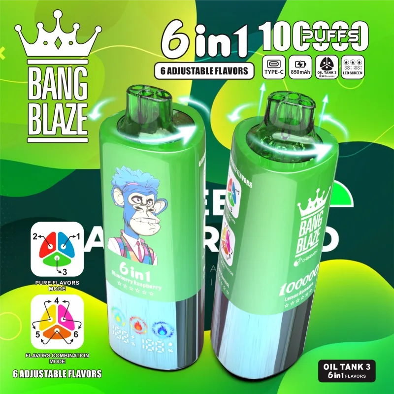 Bang Blaze 100000 de pufături 100K 6 în 1 Vape cu ridicata