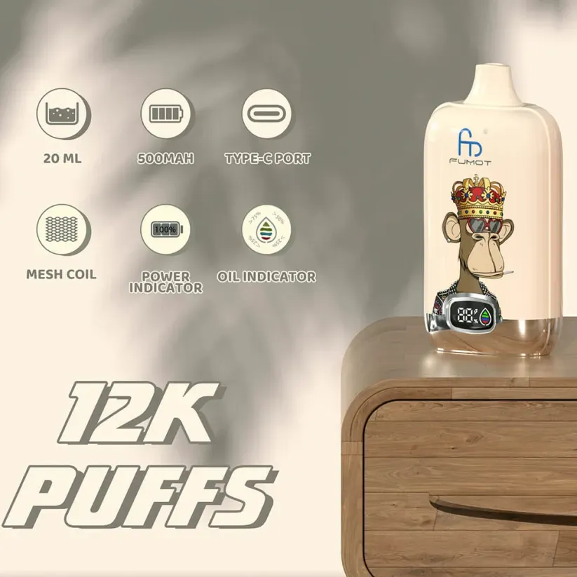 info-823-823 Fumot Digital Box 12000 Puff Disposable Vape